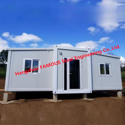 Extended foldable prefab container homes/40ft folding living container/expandable cabin foldable container house