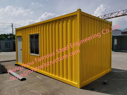 Corrugated type fixed box firmly welded self-assembled container houses customized houses for Fiji workers' dormitories