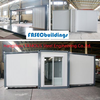 Best Steel Structure Expandable Containers House 20 ft 40 ft 3 bedrooms Luxury Collapsible Expanding Container Home