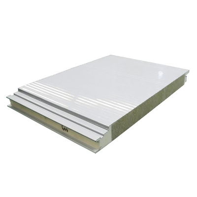100mm Rock Wool Polyurethane Edge-Sealing Roof Panel for Fire Resistance A1