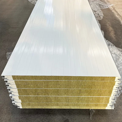 100mm Rock Wool Polyurethane Edge-Sealing Roof Panel for Fire Resistance A1