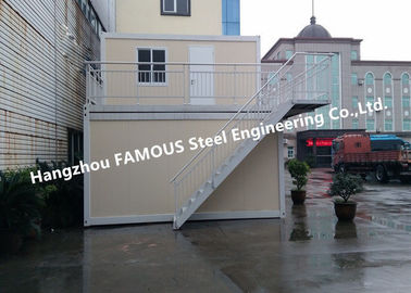 Multi Floor Prefab Container House 20ft Flat Pack Homes For Family Leisure And Tourism Use