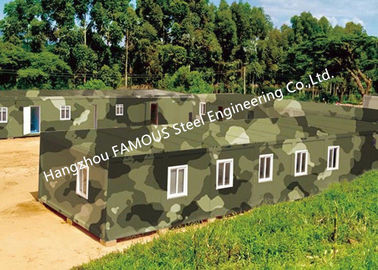 Lightweight Steel Frame Flat Pack Prefab Containers For International Rescue Camp Or Clinic Office