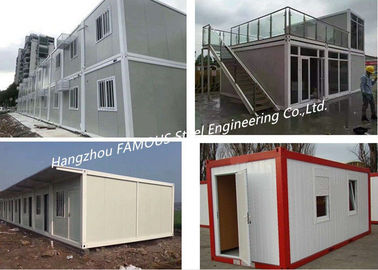 G +1 Floor Foldable Living Prefab Homes Modular Integrated Container House For Labor Camp