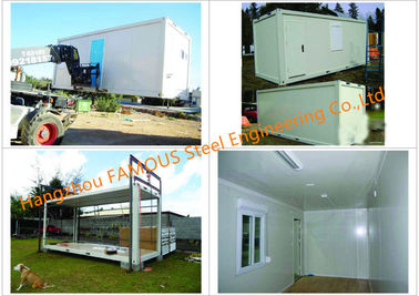 Portable Prefab Container Homes With Interior Decorations Bedroom / Bathroom / Kitchen / Washbasin