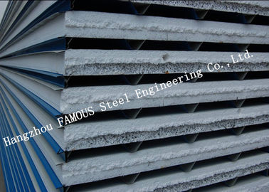 Light Weight Construction EPS Sandwich Panels Roofing For Cold Room