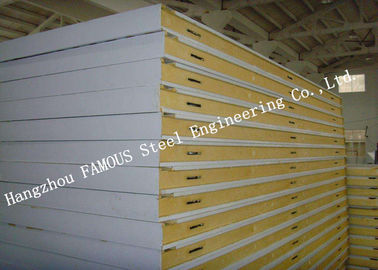 Large Refrigerated Cold Room Panel Walk In Modular Freezer Room Cooler PU Sandwich Panels 1150mm Width