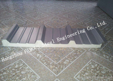 970mm Water Resistant Insulated PU Sandwich Panels for Prefab House Roof Panel