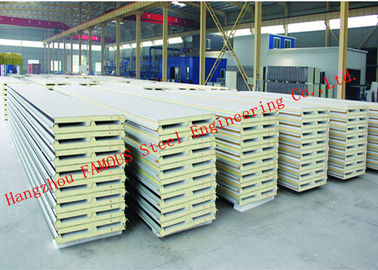 970mm Water Resistant Insulated PU Sandwich Panels for Prefab House Roof Panel