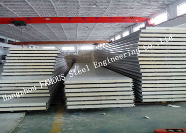 Lightweight Heat Insulation PU Sandwich Panels for Roof Cladding Systems Easy Assembling
