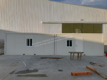 Customized Column Section Flat Pack Container House with PUR Roof Floor Panel
