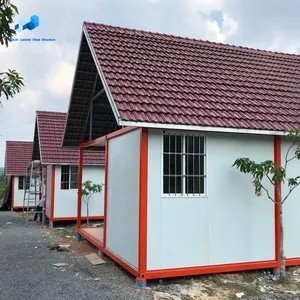 Economic Small Cheap Cabin One Two Bedroom Sandwich Panel Tiny house Prefab prefabricated House for sale