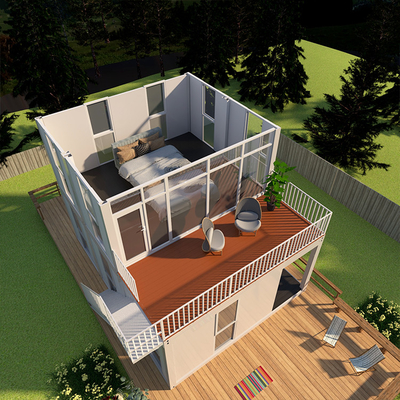 Prefabricated Luxury Mobile Wooden Steel Structure Living Container House for Office Building