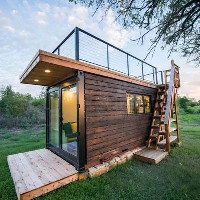 40Ft Luxury Tiny Wooden Prefab House Contain Living Two Storey Container Prefabricated Home Buildings Cabins Apartment
