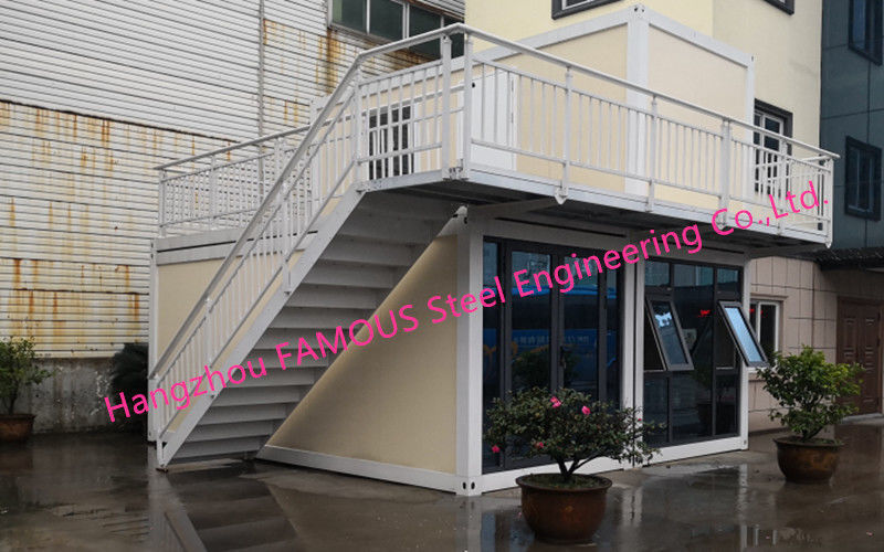 G +1 Floor Foldable Living Prefab Homes Modular Integrated Container House For Labor Camp