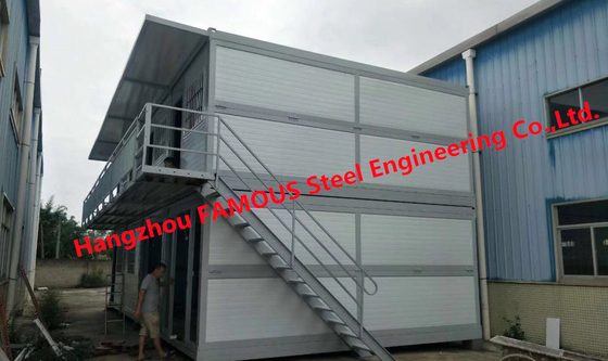 20ft Steel Structures Folding Living Prefab Modular Homes Portable Stackable Foldable