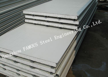 100mm Residential Fireproof Steel Sheet EPS Sandwich Panels Wall Cladding Systems
