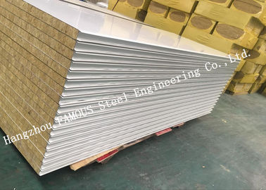950mm Width Fire Resistant Mineral Wool Sandwich Wall Panels Durability and Long Life Time