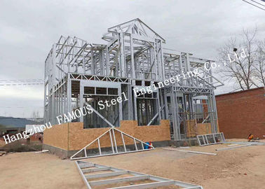 Prefabricated Q235b Light Steel Villa with Cladding Systems for Residential House